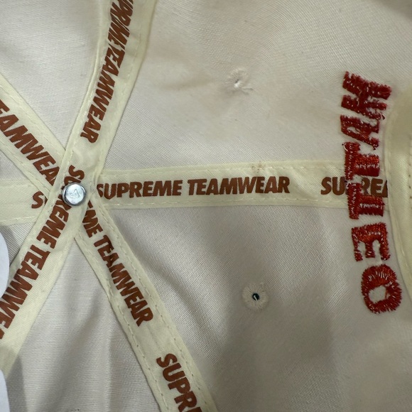 MATTEO Beige Cap with Red Embroidery - Picture 9 of 9